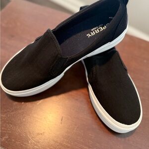 Sperry Black Slip-On Sneakers